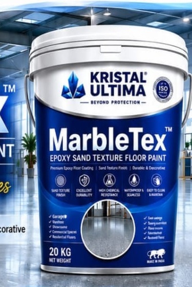 KRISTAL ULTIMA MarbleTex Epoxy Sand Texture Floor Paint bucket